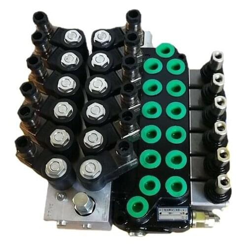 Mechanical modification manual control dualpurpose electro-hydraulic multi-channel electromagnetic reversing valve group