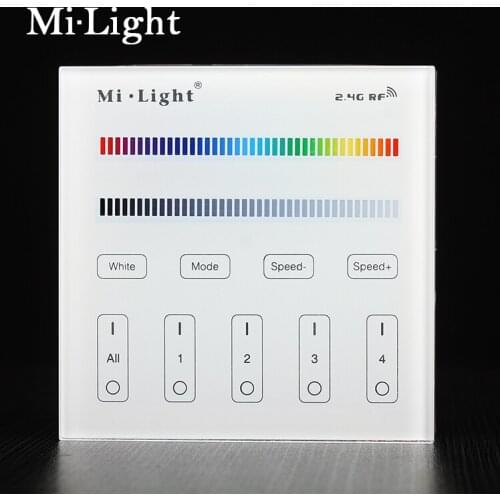 Milight B3 4-Zone RGB/RGBW and brightness dimming Smart Panel Remote Controllerfor led strip light lamp or bulb