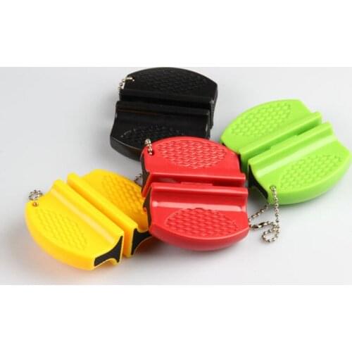 Mini Quick Sharpener Portable Outdoor Multifunction Grindstone Color random
