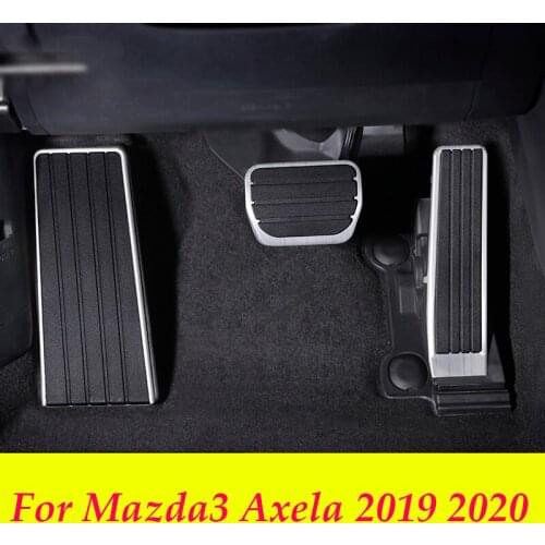 For Mazda3 Axela 2019 2020 Car Pedals Cover Foot Fuel Pedal Brake Clutch Pedals Cover Car Decoration Accessories