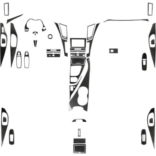 Fit For Infiniti Q50/Q50L/Q60 real carbon fiber gear head decoration stickers car modification interior accessories