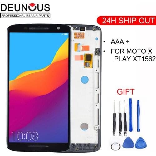 New For Motorola Moto X X3 Play xt1561 XT1562 XT1563 LCD Display With Touch Screen Digitizer Assembly With Frame Free Shipping