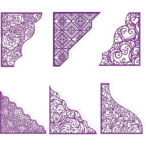 Cut Edge & Cut in Rose Love Lace Ornate Swirls Art Nouveau Metal Cutting Dies for Scrapbooking and Cards Making Paper Craft Dies