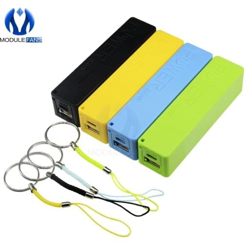 Blue Green Yellow Black White Pink USB Power Bank Case Kit 18650 Battery Charger DIY Box Shell Diy Electronic