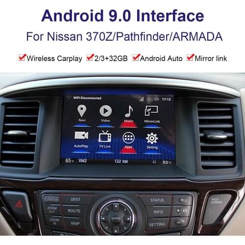 Android system car Radio player Video interface forNissan 370Z/Pathfinder/ARMADA GPS navigation interface Youtube, Netflix
