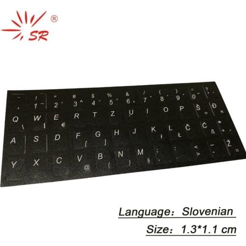 SR Slovenian Matte Standard Waterproof Slovenia Keyboard Stickers Layout With Button Letters Alphabet 10-17" Laptop Accessories