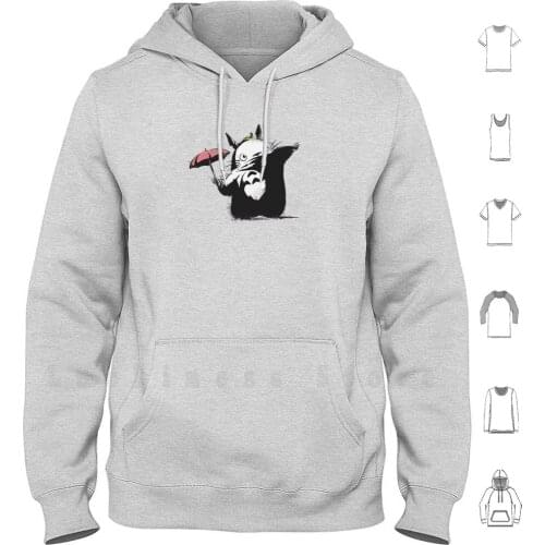 My Street Neighbor hoodies long sleeve Totoro Banksy Umbrella