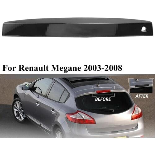 Third 3Rd Brake Light, LED Stop Lamp for Renault Megane MK II 2003-2008 Rear Tail Light, Black Shell