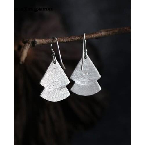 925 Silver Earrings Vintage Jewelry Pendientes Minimalism Charm Simple Unique Birthday Gift Oorbellen Earrings for Women Brincos