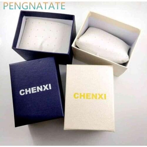 1pcs CHENXI Brand Papery Watch Box Practical Papery Watches Box Gift Boxes have inside sponge Random color delivery PENGNATATE