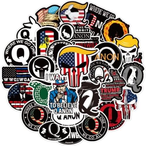 10/30/50Pcs/Set Trump Qanon For Snowboard Laptop Luggage Fridge Car- Styling Vinyl Decal Home Decor Stickers