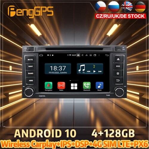 128G Android10 PX6 DSP For Volkswagen TOUAREG 2002 Car DVD GPS Navigation Auto Radio Stereo Video Multifunction CarPlay HeadUnit
