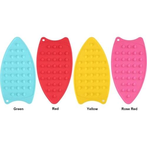 27*14cm Silicone Iron Hot Protection Rest Pad Mat Anti-slip Rest Ironing Pad Insulation Boards Surface Non-stick Iron Stand Mat