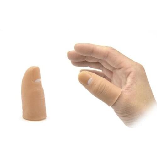 5pcs Hard Thumb Tip Finger Fake Magic Trick Close Up Vanish Appearing Finger Trick Props Toy Funny Prank Party