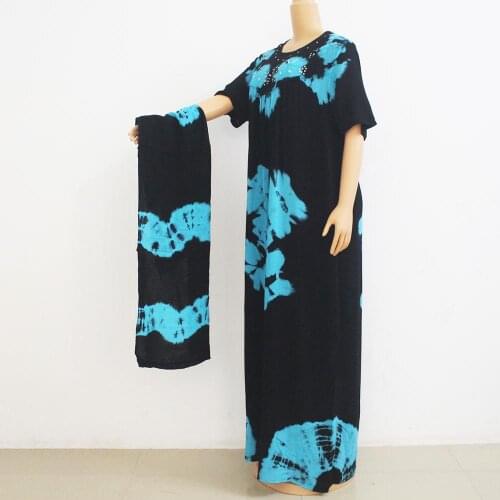 Abaya Dubai Maxi Bazin Muslim Fashion For Women Design Long Sleeve Robe Lady Loose Hijab Dress Sequins Caftan Dress