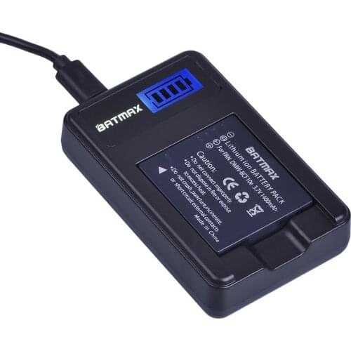 1Pc 1400mAh DMW-BCF10E DMW BCF10E DMWBCF10E Battery + LCD USB Charger for Panasonic Lumix DMW-BCF10E CGA-S/106B, DMC-F2, F3