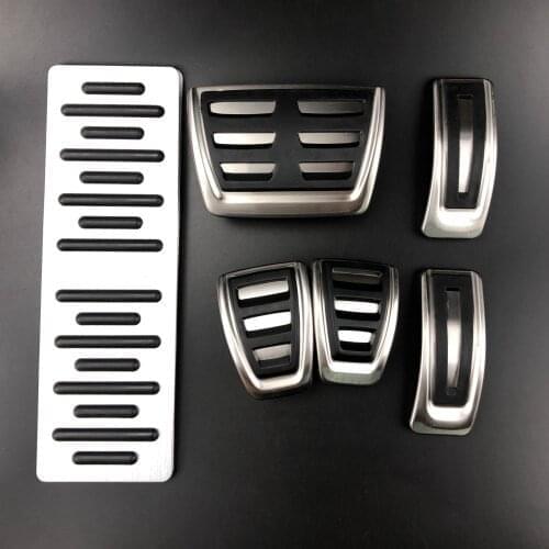 Car Gas Brake Footrest Pedals For Audi A4 S4 A5 S5 8T Q2 Q3 Q5 SQ5 A6 C7 A7 S7 S6 4G A8 S8 4H Q7 Q8 For Porsche Cayenne Macan