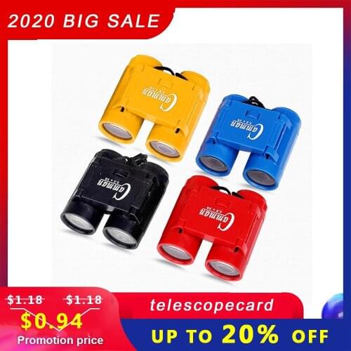 1pc 2.5 x 26 Kid Children Magnification Toy Binocular Telescope + Neck Tie Strap