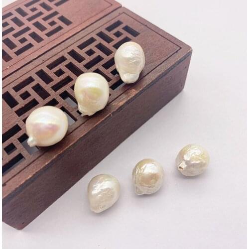 Natural Freshwater Pearl Beads White Irregular Vertical Hole Necklace Earrings Beaded Beads for Jewelry Making DIY Accessories