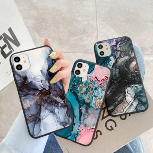 TPU Watercolor Pattern Case For Xiaomi Redmi Note 9 8 Pro 8T 9S 6 7 5 Plus Mi 10T 9T A1 A2 A3 8 9 SE 10 Lite Poco X3 NFC Luxury