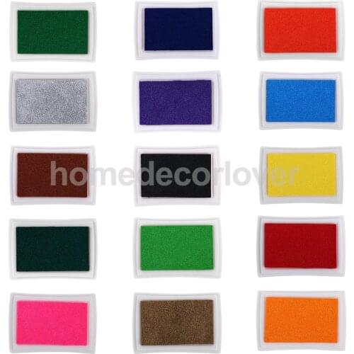 Ink Pad Korea Stationery DIY Craft for Paper Fabric Wood Scrapbooking Vintage Crafts Colorful Inkpad Stamps Sealing Decoration