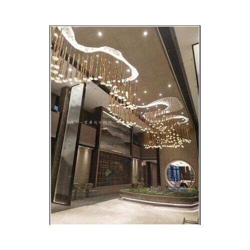 Hotel engineering shop hanging decoration sand table lobby club flower mall wedding personality hanging decoration wrought iron