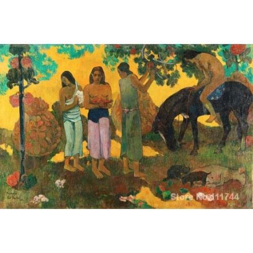 Paul Gauguin paintings of Rupe Rupe Fruit gathering modern impressionism art High quality Hand painted