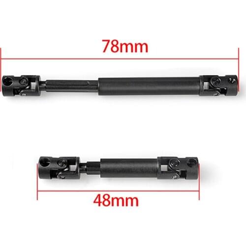 Metal Strengthened Steel Front Rear Center Drive Shaft for Axial SCX24 C10 JLU B-17 RC Model Car Accessories