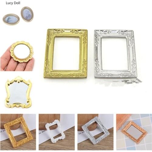1/12 DIY House Miniature Accessories Photo Frame Simulation Furniture Model Toy For Children Doll House Decoration