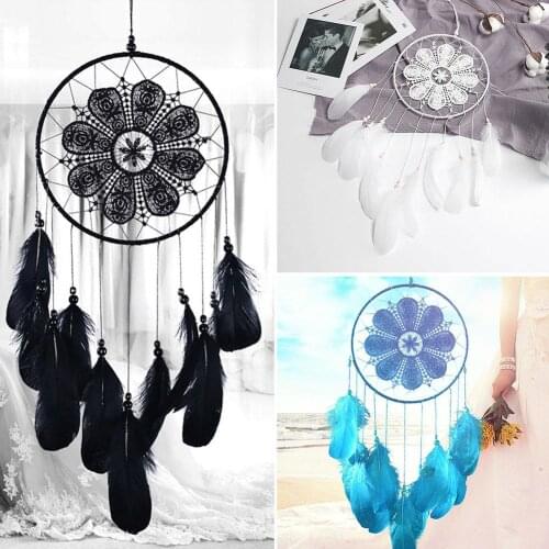 Feathers Dream Catcher Wall Hanging Decoration Living Room Wedding Decorations Wind Chimes Valentines Day Gifts