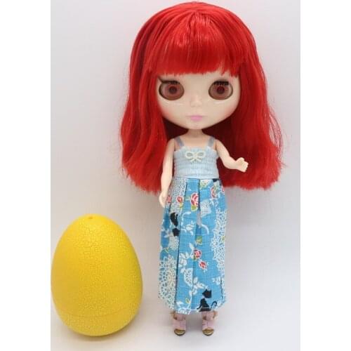 Nude Blyth Doll,red hair Factory doll Fashion doll Suitable For DIY 20170930