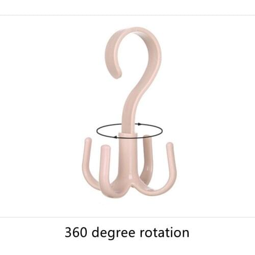 Sale Space Saving Bag Holder Bag Hanger Wardrobes Clothes Rack Degree Rotation Shoes Belt Scarf Hanging Rack Kitchen Pan Hanger