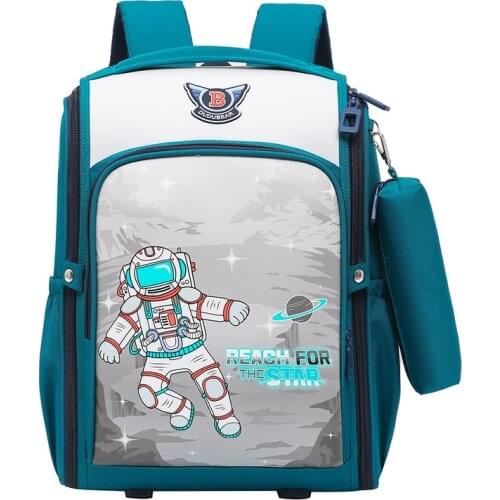 Children Orthopedic School Backpacks for Boys Space Satchel Cartoon Mermaid Girls School Bags Primary School Students Book Bag