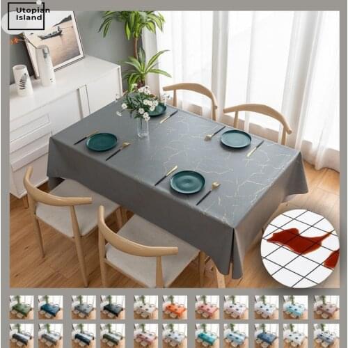 PVC Tablecloth Table Film For The Table Oilcloth For Table Stain Tablecloth Gray Table Cover Rectangular Tablecloths For Table