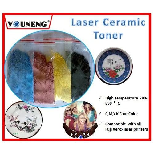 Compatible laser ceramic toner for xerox 6510 6500 215 color copier,ceramic toner powder CMYK 50g/color 200g