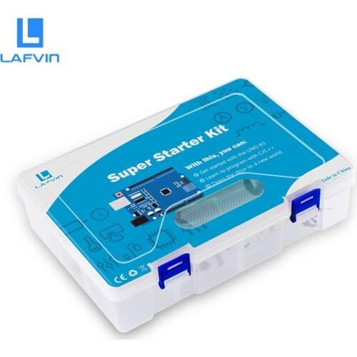 LAFVIN Super Starter Kit Learning Kits for Arduino UNO R3 DIY Kit with Retail Box - UNO R3 CH340 Board