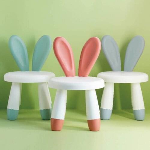 Стул кухонный Stool Childrens Chair Back Chairs Plastic Thickened Kindergarten Baby Cartoon Small Bench Cute Non-slip Home Seat