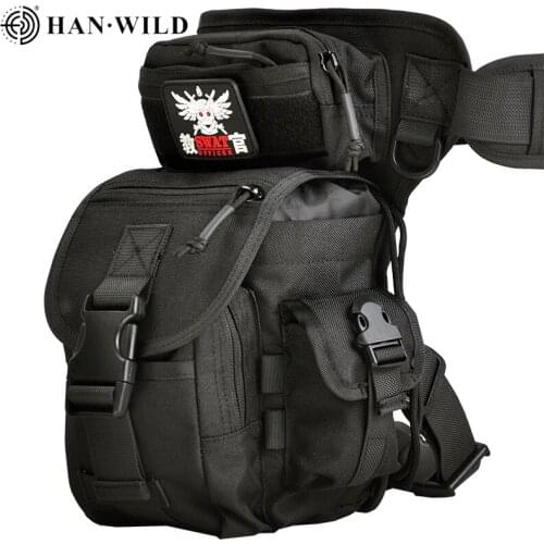 Men Waterproof Nylon Drop Leg Bags Thigh Hip Bum Belt Bag Waist Fanny Pack Boys Travel Riding Motorcycle Crossbody Shoulder Bags