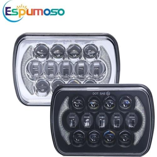 5X7" 7X6" 7" Inch Led Headlight 105W Motorcycle Headlamp for E9 DOT Jeep Truck Offroad Lada 4x4 Niva UAZ H4 Hi Low Beam 12V 24V
