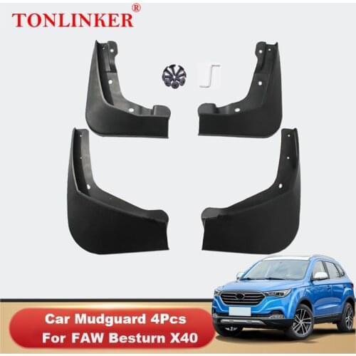 TONLINKER Mudguard For FAW Bestune X40 D181 2016-2019 2020 Mud Flaps Mudguards Splash Guards Fender Mudflaps 4Pcs Car Accesories