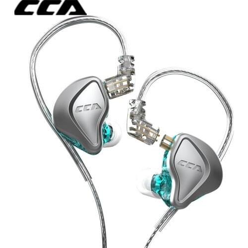 CCA NRA 1 Electrostatic Drive +1Three Magnetic Dynamic Unit In-Ear Earphone Hybrid HiFi Music Headset Detachable Cable DT6 CSN