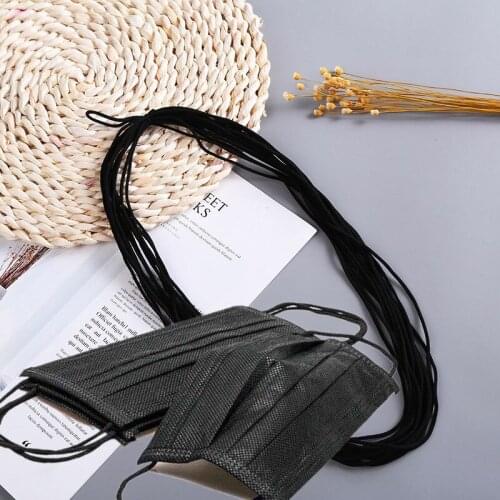 High quality 100 metres Round 3mm face Masks ear strap Elastic Bands Make DIY Mouth Mask Cord Rubber String adjuster Accessories