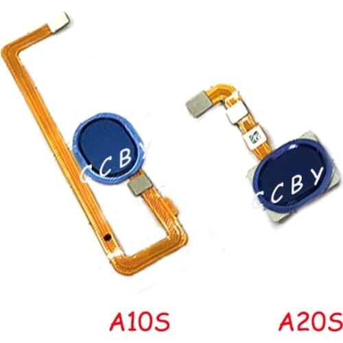 10pcs For Samsung Galaxy A10S A105F A20S A205F Touch ID Fingerprint Sensor Flex Home Menu Button Flex Cable