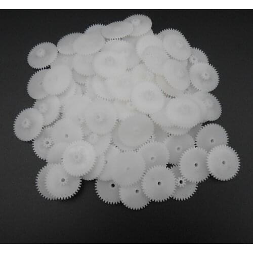 100PCS 0.5 Modulus 0.5M Double Gear Reduction Bilayer 36 Teeth + 10 Teeth Aperture 2.05mm 2B Loose Fitting 36T 10T 36102B *FD954