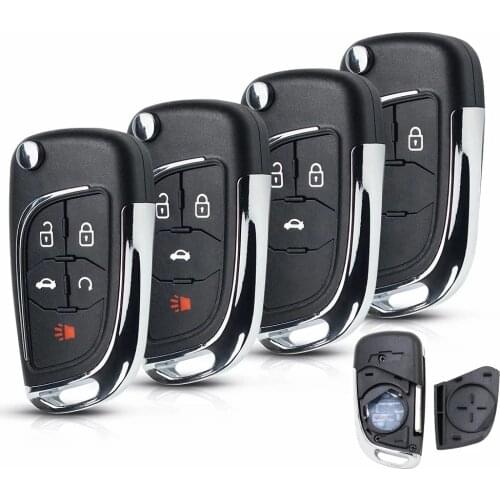 2/3/4/5 Buttons Replacement car Key shell for C-hevrolet Lova/Aveo/Cruze Remote Modified Flip Folding Remote Key Shell