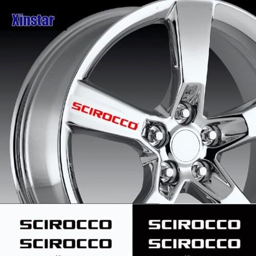 4pcs Car Wheel Sticker For VW Volkswagen SCIROCCO
