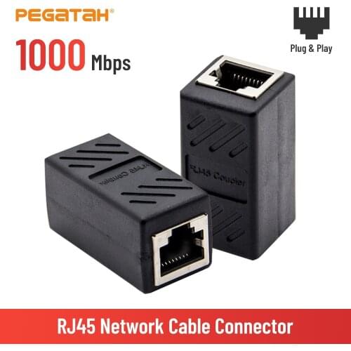 RJ45 connector Ethernet adapter Network LAN Connector Adapter Coupler Extender RJ45 Ethernet Cable Extension Converter