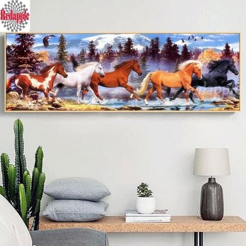 Large Horse pattern Diamond Painting forest Animal Cross Stitch Needlework Diamond Embroidery Home Decor Rhinestones Picture art