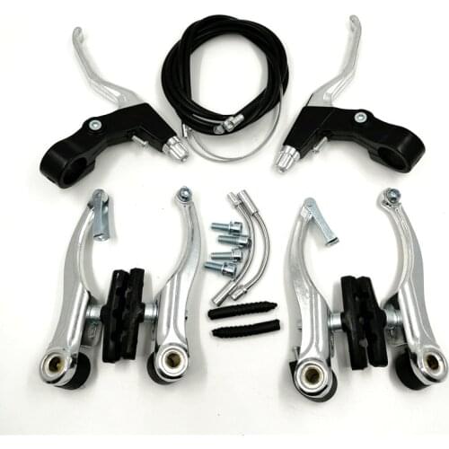 FMFXTR Mountain Bike Road Bicycle V Brake Set Brake Lever & Caliper 110mm With Brake Cable & Housing Bike Aluminum Alloy V Brake