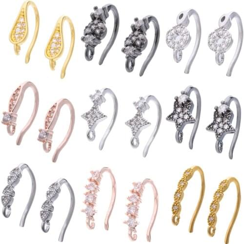 Charm DIY Earring Findings Earrings Clasps Hooks Fittings Accessories for womens fashion jewelry making Earwire Jewelry